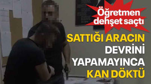Sattığı aracın devrini yapamayınca kan döktü